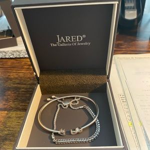 Jared diamond bolo bracelet sterling silver bracelet and bangle beacelet